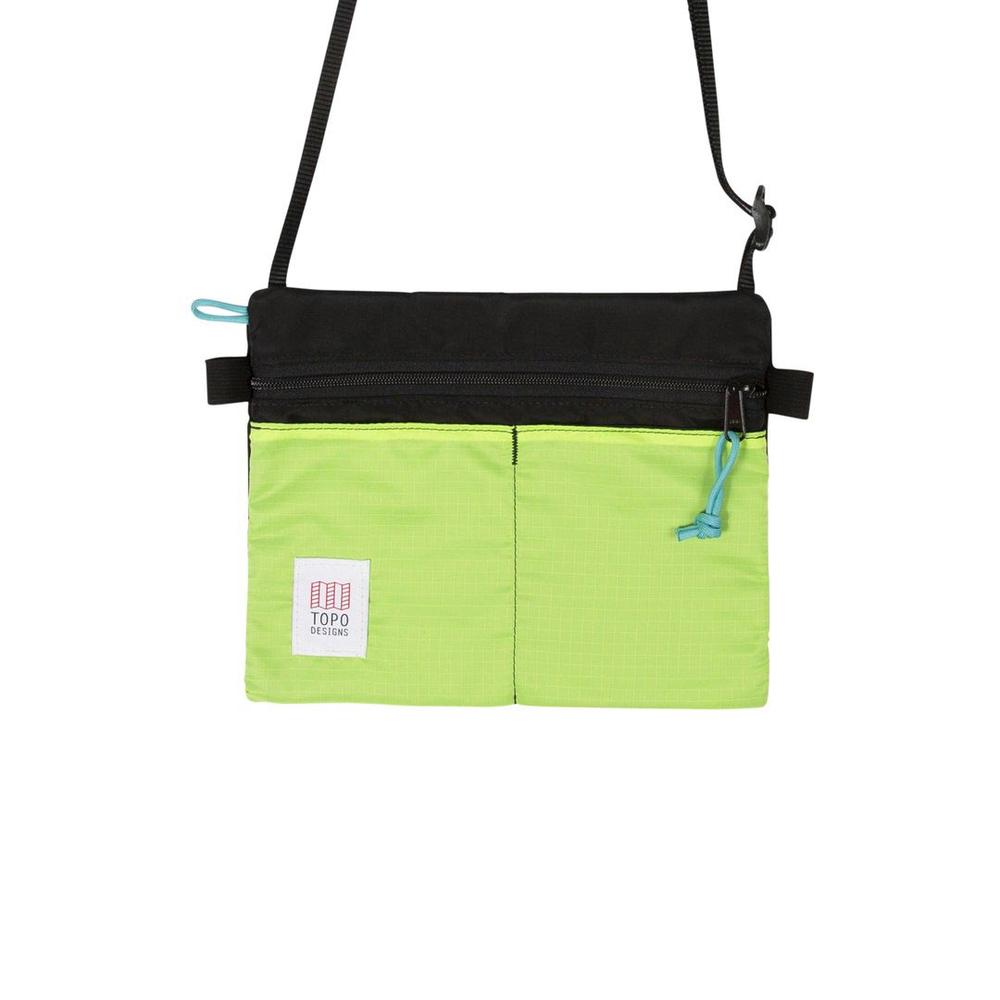 Topo Designs Accessory Shoulder Bag BLACK/NEON YELLOW